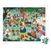 Janod Bear Family Dress-Up Puzzle im Koffer, 54 Teile