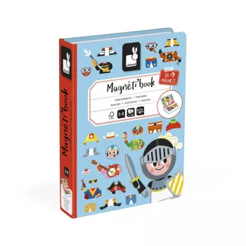 Janod Magnetibook Boy Costumes Magnetisches Lernspielzeug - 36 Teile