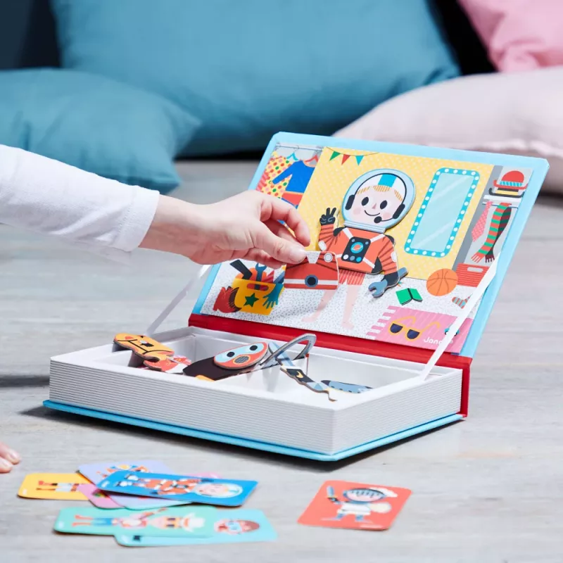 Janod Magnetibook Magnetbuch Jungenkostüme