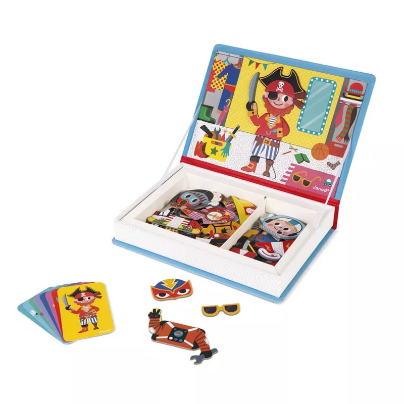 Janod Magnetibook Magnetbuch Jungenkostüme