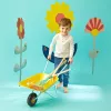 Janod Kleiner Gärtner Schubkarre für Kinder aus Metall 2+