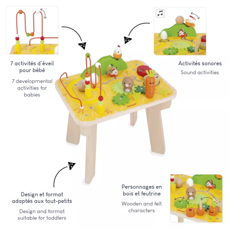 Janod Farma Activity-Tisch J03321