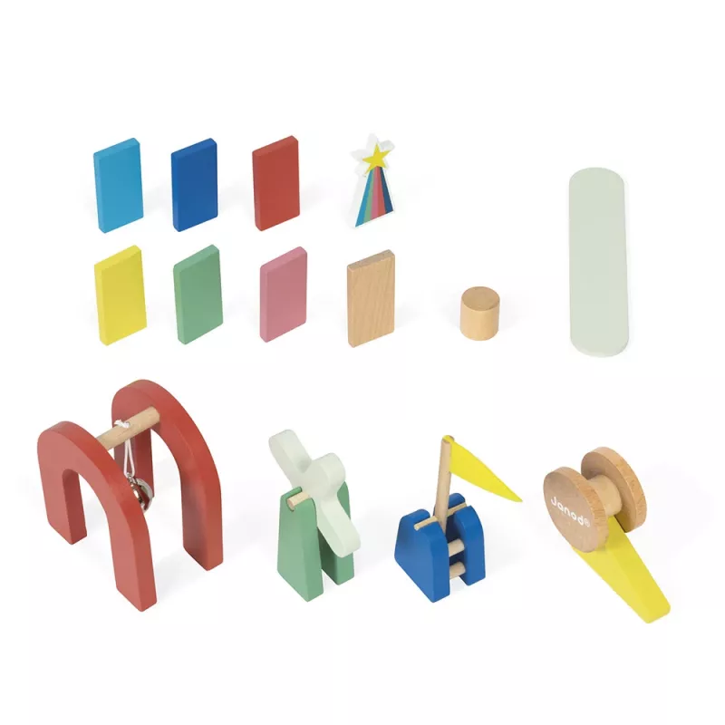 Janod Domino Hindernisparcours 100 Teile 3+