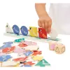 Janod Lernspielzeug Sortierspiel Formen, Farben und Größen Sortieren Vögel 2+