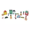 Janod Bausteine und Figuren Set 36 Teile Stadt Kreuzung 2+