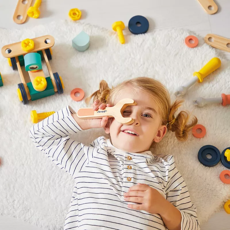 Janod Brico'kids 100-teiliges Baukasten-Set ab 3 Jahren