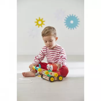 Janod Brico'Kids Holzroboter zum Zusammenbauen und Ziehen 2+