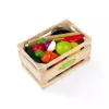 Janod Holz Obst- und Gemüse-Schneidebox-Set - 18 Teile Spielküchenzubehör mit Messer und Schneidebrett