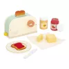 Janod Frühstücksset aus Holz mit Toaster und 12 Zubehörteilen Shiny Grandma 3+