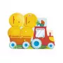 Janod Holz-Zeichentafel Doppelseitig Traktor Bauernhof