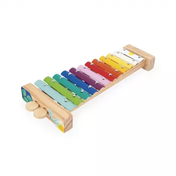 Janod Gioia Xylophon und Becken Musikspielzeug ab 18 Monaten