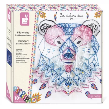 Janod 3D String Art Animals Kreativ-Bastelset