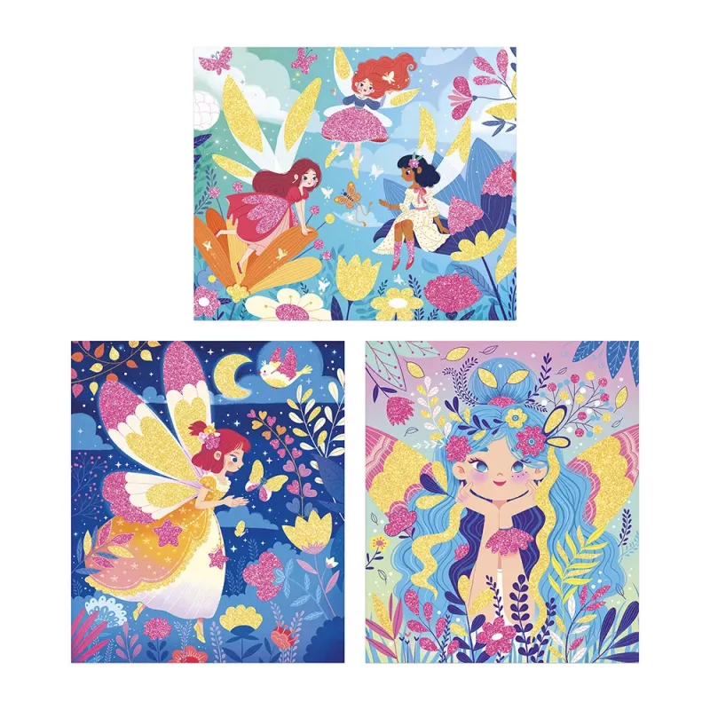 Janod Glitter Fairy Kreativset für Kinder ab 6 Jahren