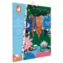 Janod Glow-in-the-Dark Crystal Mosaic Craft Kit - Night Jungle - Kreative Aktivität für Kinder ab 6 Jahren