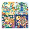 Janod My Arts & Crafts 3+ Creative Sticker Art Kit with Metallic Round Stickers