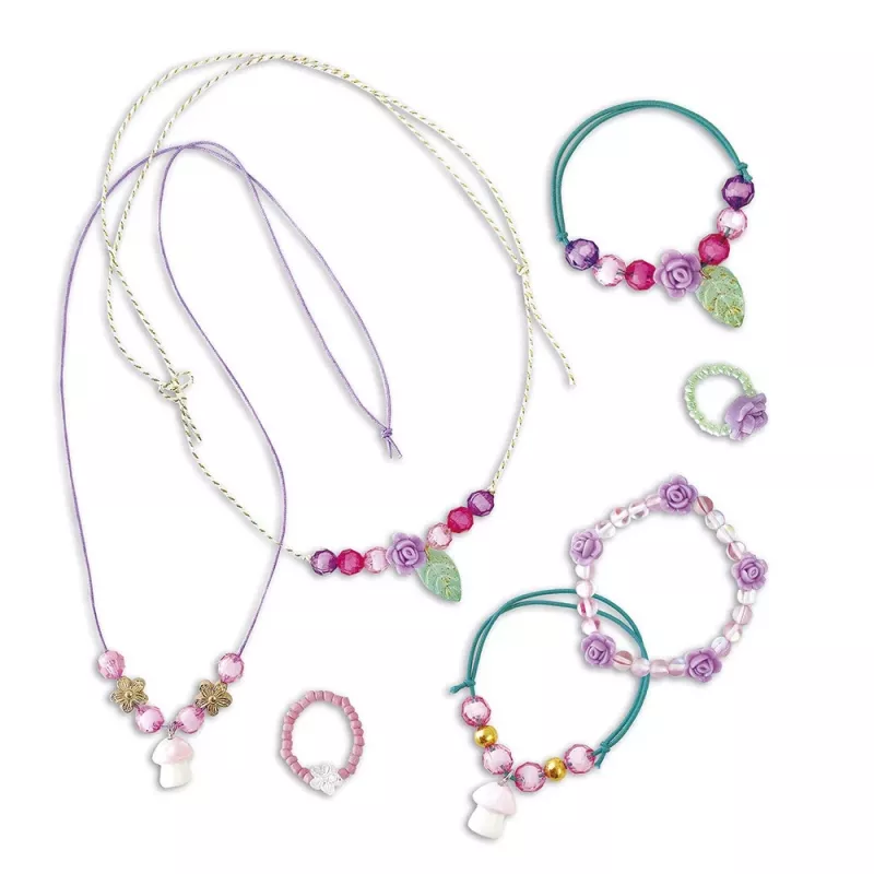 Janod Magic Fairies kreatives Schmuck-Bastelset mit Aufbewahrungsbox, 6+