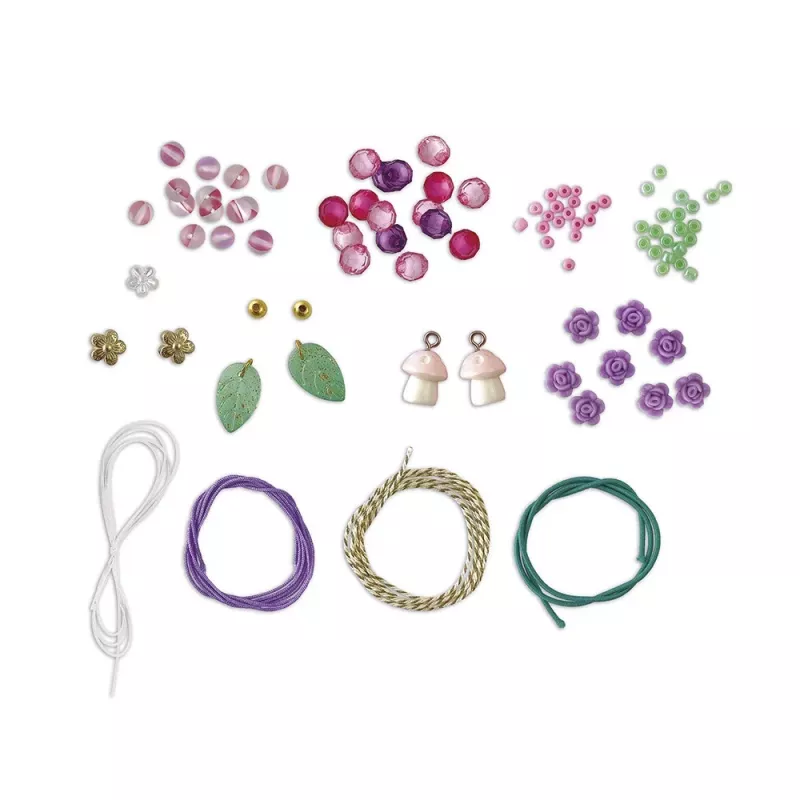 Janod Magic Fairies kreatives Schmuck-Bastelset mit Aufbewahrungsbox, 6+