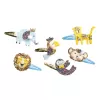 Janod DIY Bastelset zum Erstellen von Glitzer-Haarklammern Exotische Tiere 5+