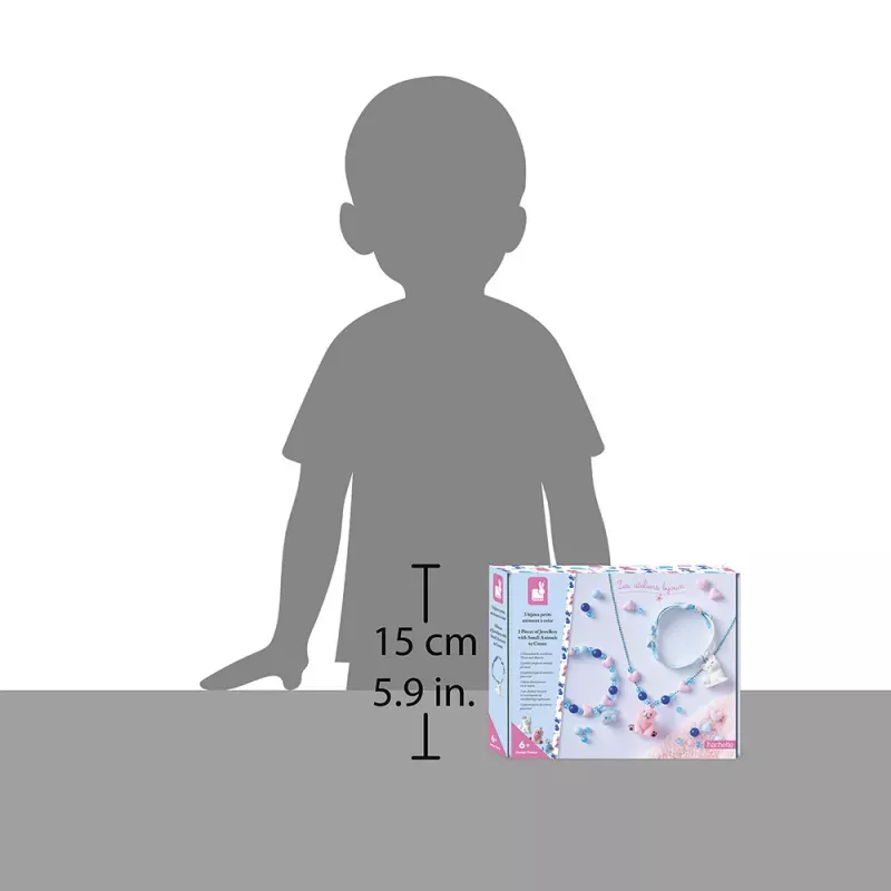 Janod DIY Schmuckherstellungsset Kleine Tiere 6+