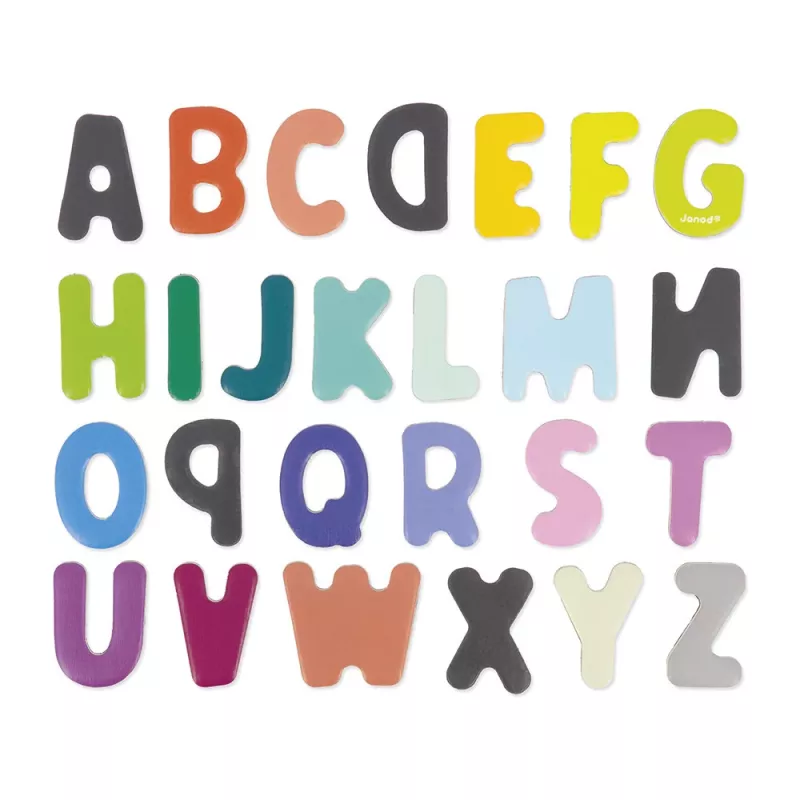 Janod Magnetische Holzbuchstaben Alphabet 52 Teile 3+