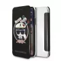 Karl Lagerfeld KLFLBKPXKSB Signature Glitter Bookcase für iPhone X/Xs, Schwarz