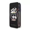 Karl Lagerfeld KLFLBKPXKSB Signature Glitter Bookcase für iPhone X/Xs, Schwarz