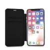 Karl Lagerfeld KLFLBKPXKSB Signature Glitter Bookcase für iPhone X/Xs, Schwarz