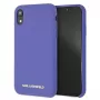 Karl Lagerfeld KLHCI61SLVOG Silikon-Hardcase für Apple iPhone Xr - Violett