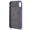 Karl Lagerfeld KLHCI61SLVOG Silikon-Hardcase für Apple iPhone Xr - Violett