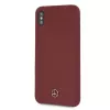 Mercedes-Benz MEHCI65SILRE Silikon-Hardcase für Apple iPhone Xs Max, Rot