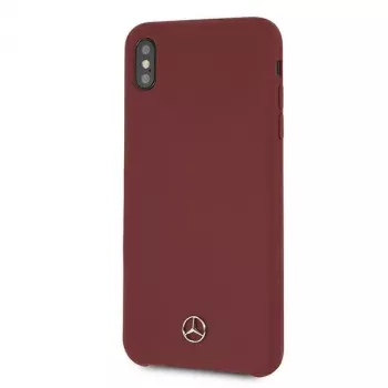Mercedes-Benz MEHCI65SILRE Silikon-Hardcase für Apple iPhone Xs Max, Rot