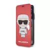 Karl Lagerfeld KLFLBKPXKSCORE iPhone X/XS Bookcase Red Karl Space Cosmonaut