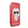 Karl Lagerfeld KLFLBKPXKSCORE iPhone X/XS Bookcase Red Karl Space Cosmonaut