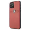 Ferrari Off Track Leather Hard Case für Apple iPhone 11 Pro - Rot
