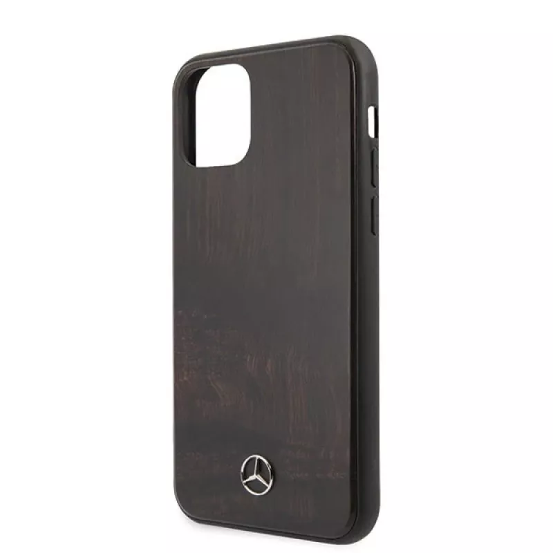 Mercedes-Benz MEHCN58VWOBR iPhone 11 Pro Hard Case Wood Line Rosewood Brown