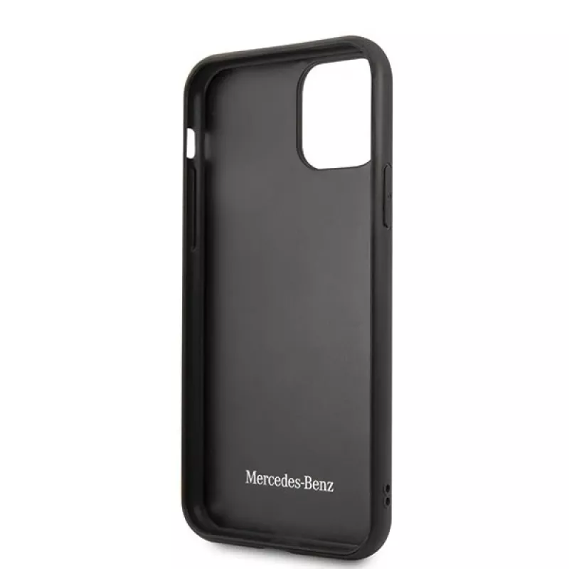 Mercedes-Benz Wood Line Rosewood Hard Case für Apple iPhone 11 Pro Max - Braun