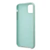 Guess GUHCN58LSLMGG iPhone 11 Pro Green Silicone Hard Case with Vintage Gold Logo