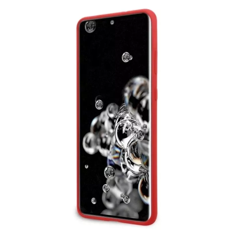 Ferrari Hardcase FESSIHCS69RE Silikon-Rückseitenhülle für Samsung Galaxy S20 Ultra - Rot
