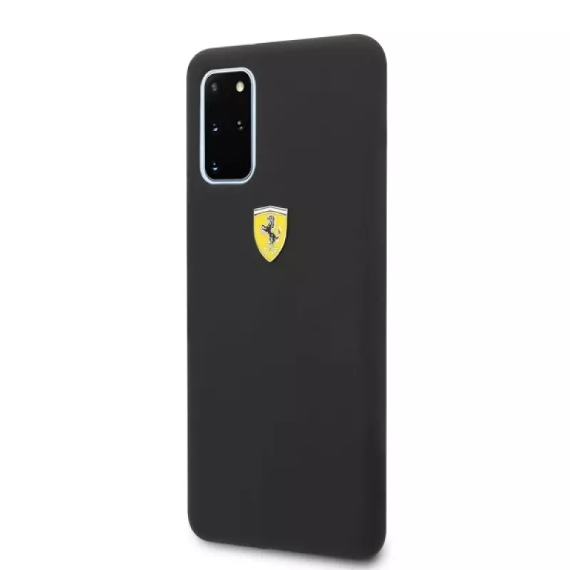 Ferrari Hardcase FESSIHCS67BK Silikon-Rückseitenhülle für Samsung Galaxy S20+ (G985) - Schwarz