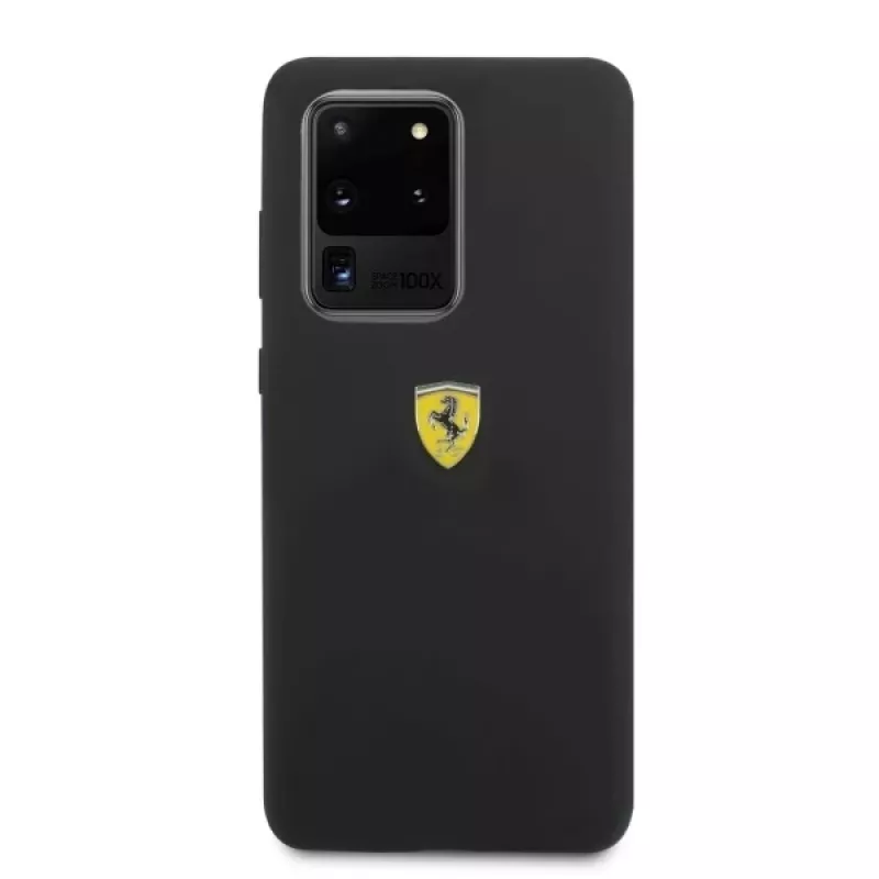 Ferrari Hardcase FESSIHCS69BK Silikonhülle für Samsung Galaxy S20 Ultra - Schwarz