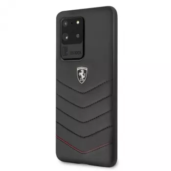 Ferrari Hardcase FEHQUHCS69BK Heritage für Samsung Galaxy S20 Ultra, Schwarz