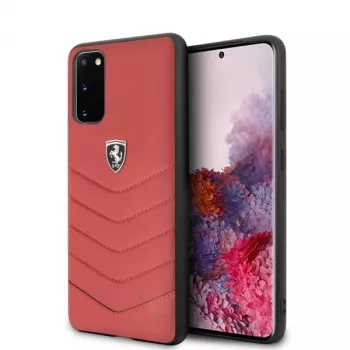 Ferrari Hardcase FEHQUHCS62RE Heritage für Samsung Galaxy S20, Rot