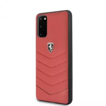 Ferrari Hardcase FEHQUHCS62RE Heritage für Samsung Galaxy S20, Rot