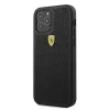 Ferrari FESPEHCP12MBK iPhone 12/12 Pro 6,1 Zoll Black Hardcase On Track Perforated