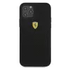 Ferrari FESPEHCP12LBK iPhone 12 Pro Max 6,7 Zoll Hard Case On Track Perforated Schwarz