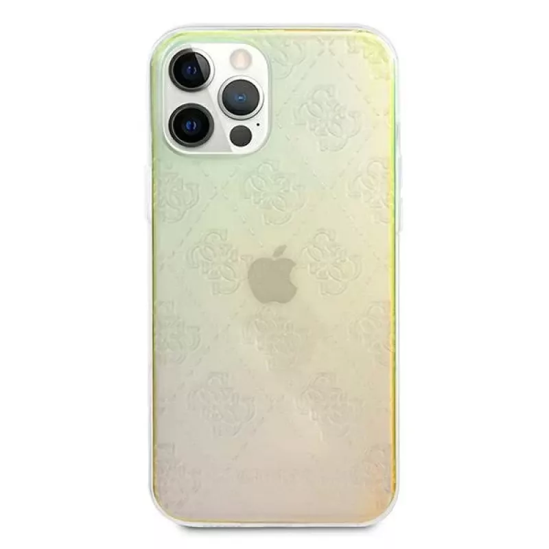 Guess GUHCP12M3D4GIRBL Iridescent Opal Hard Case für Apple iPhone 12 / iPhone 12 Pro 6,1 Zoll - 4G 3D Pattern Collection