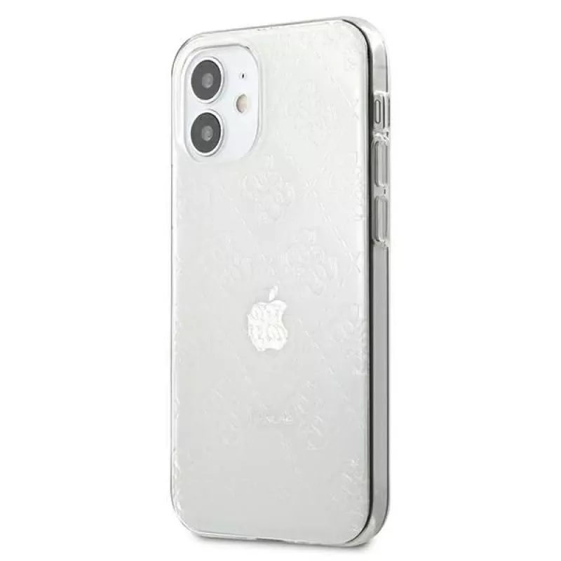 Guess GUHCP12S3D4GTR iPhone 12 mini Transparente Hartschale 4G 3D Pattern Collection