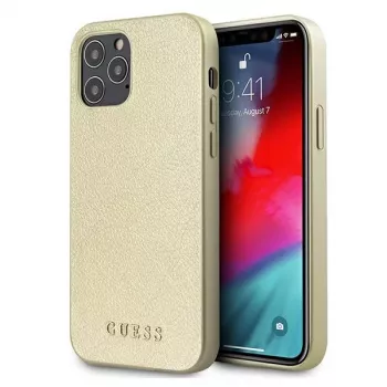 Guess GUHCP12LIGLGO Hardcase für iPhone 12 Pro Max 6,7 inch Gold Iridescent