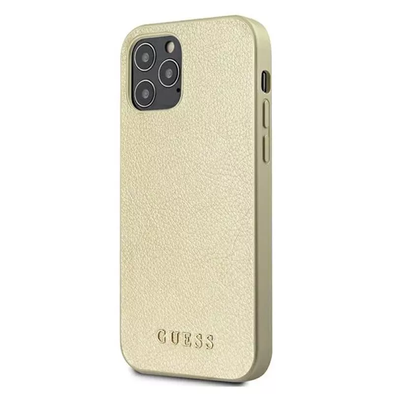 Guess GUHCP12LIGLGO Hardcase für iPhone 12 Pro Max 6,7 inch Gold Iridescent