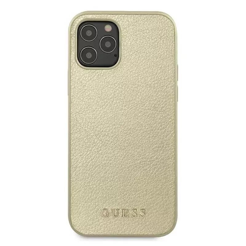 Guess GUHCP12LIGLGO Hardcase für iPhone 12 Pro Max 6,7 inch Gold Iridescent